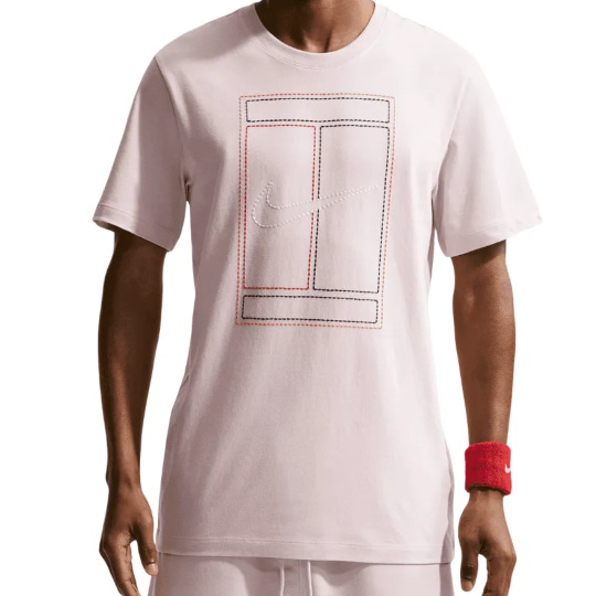 Футболка мужская Nike Court Heritage Tennis T-Shirt - Silt Red 1