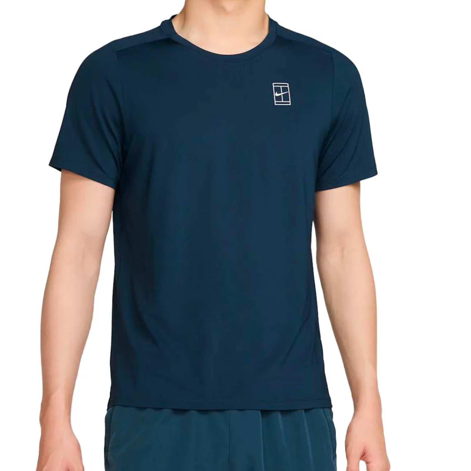 Футболка мужская Nike Court Advantage Top - Armory Navy/White