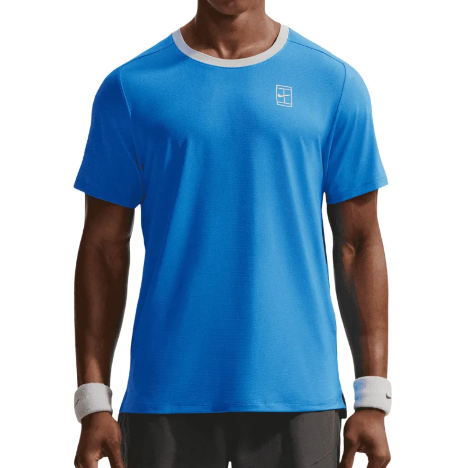 Футболка мужская Nike Court Advantage Top - Light Photo Blue/Hydrogen Blue
