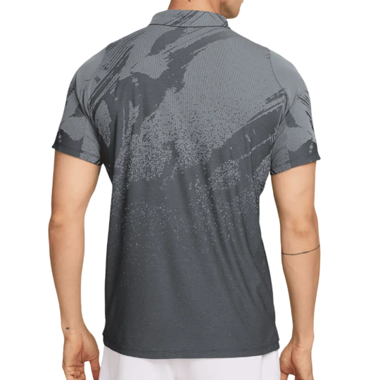 Поло мужское Nike Court Slam Tennis Polo - Anthracite/Cool Grey/White 2