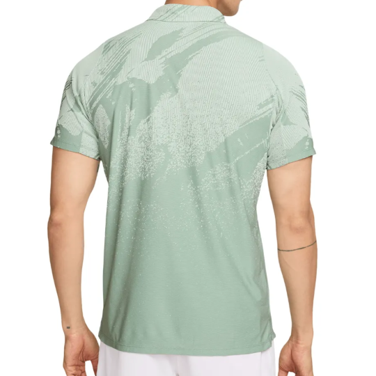 Поло мужское Nike Court Slam Tennis Polo - Steam/Barely Green/Black 2