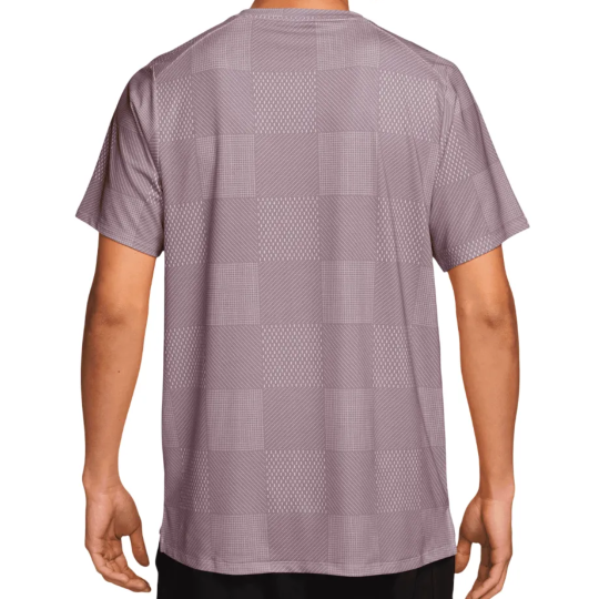 Футболка мужская Nike Court Advantage Top Print - Light Violet Ore/Black 2