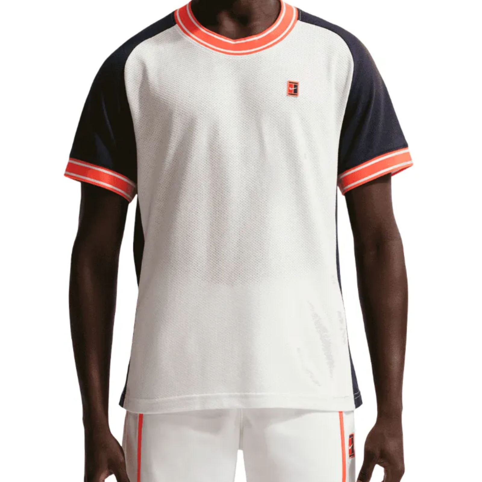 Футболка мужская Nike Court Heritage Logo - Sail/Dark Obsidian