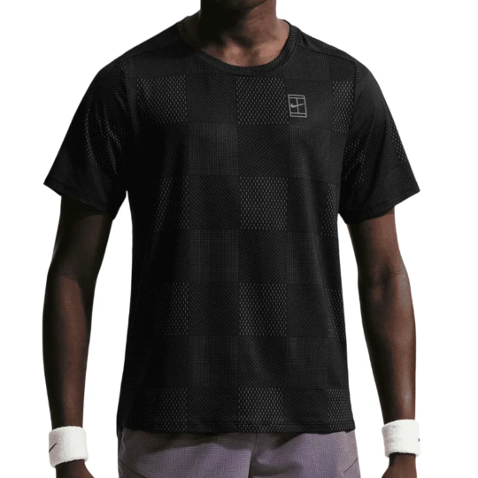 Футболка мужская Nike Court Advantage Top Print - Black/White 1