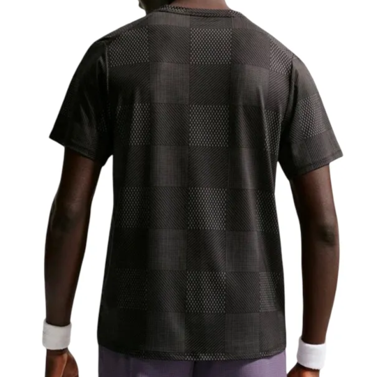 Футболка мужская Nike Court Advantage Top Print - Black/White 2