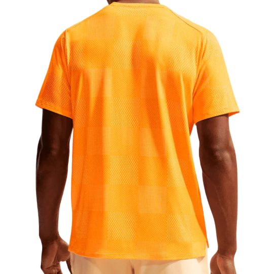 Футболка мужская Nike Court Advantage Top Print - Laser Orange/Black 2
