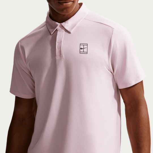 Поло мужское Nike Court Advantage Polo - Pink Foam/Black 1
