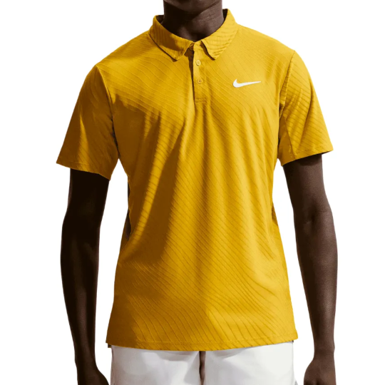 Поло мужское Nike Court Slam Tennis Polo - Saffron Quartz/White 1