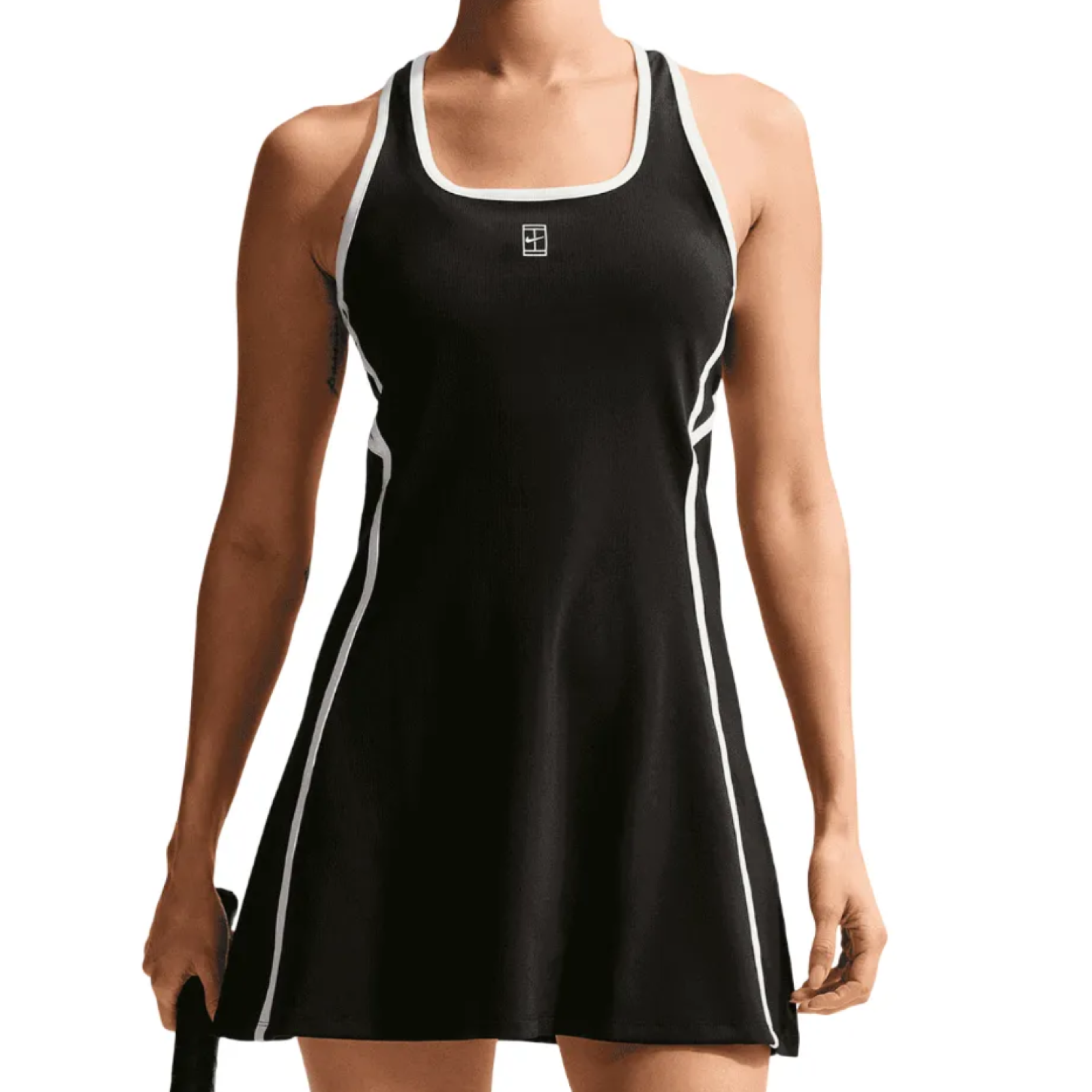 Платье женское Nike Court Advantage Tennis Dress - Black/White