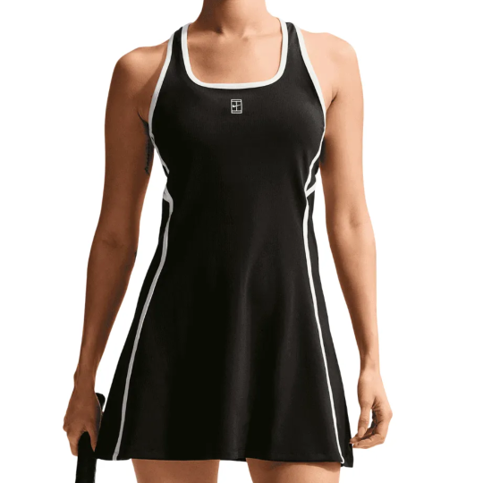 Платье женское Nike Court Advantage Tennis Dress - Black/White 1