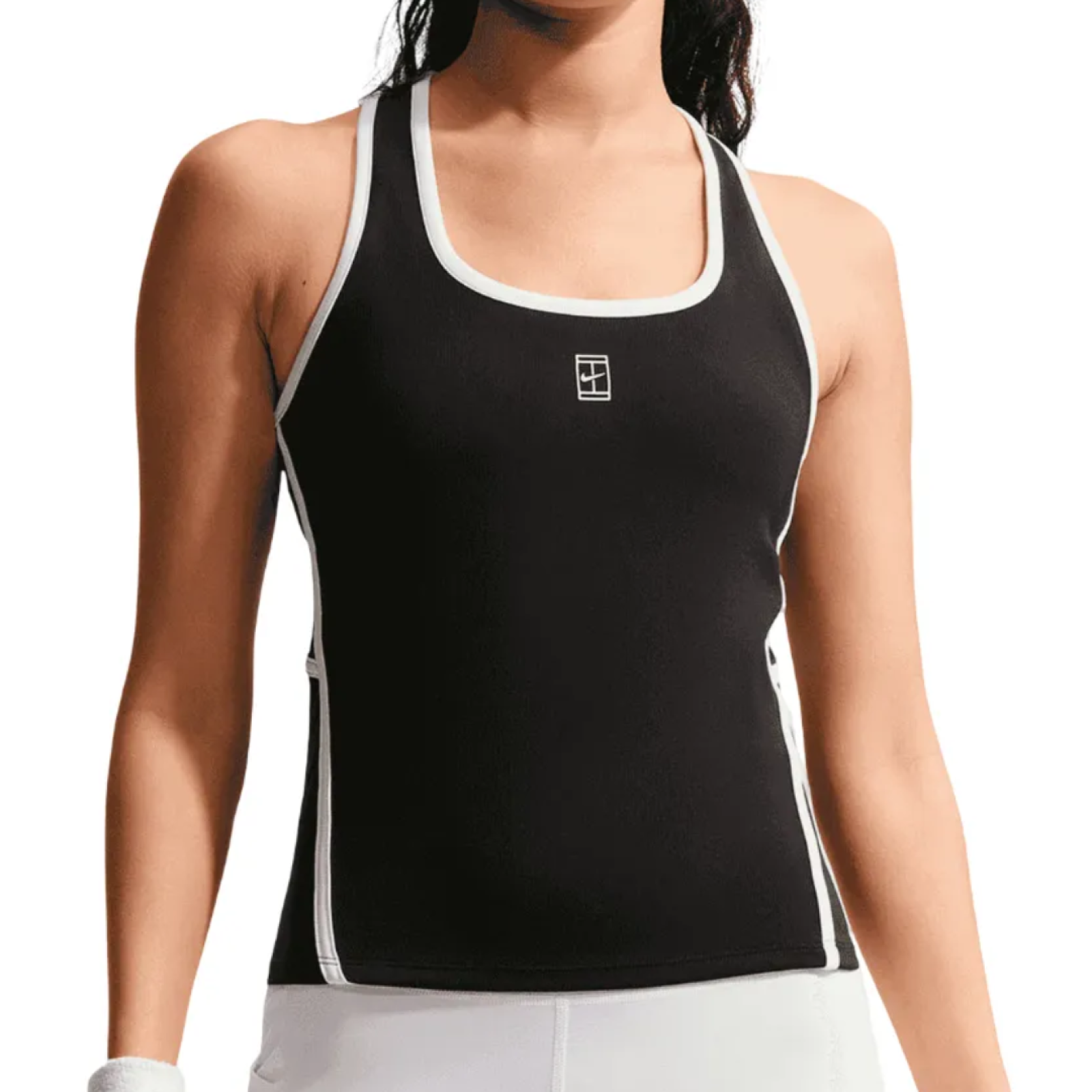 Майка женская Nike Court Advantage - Black/White