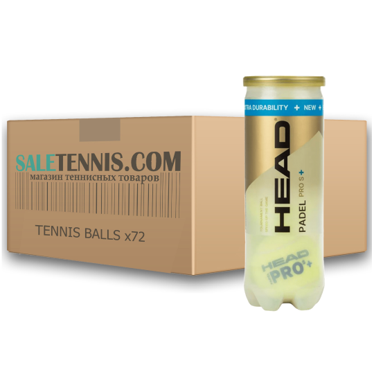 Мячи для падел Head Padel Pro S+ 3x24