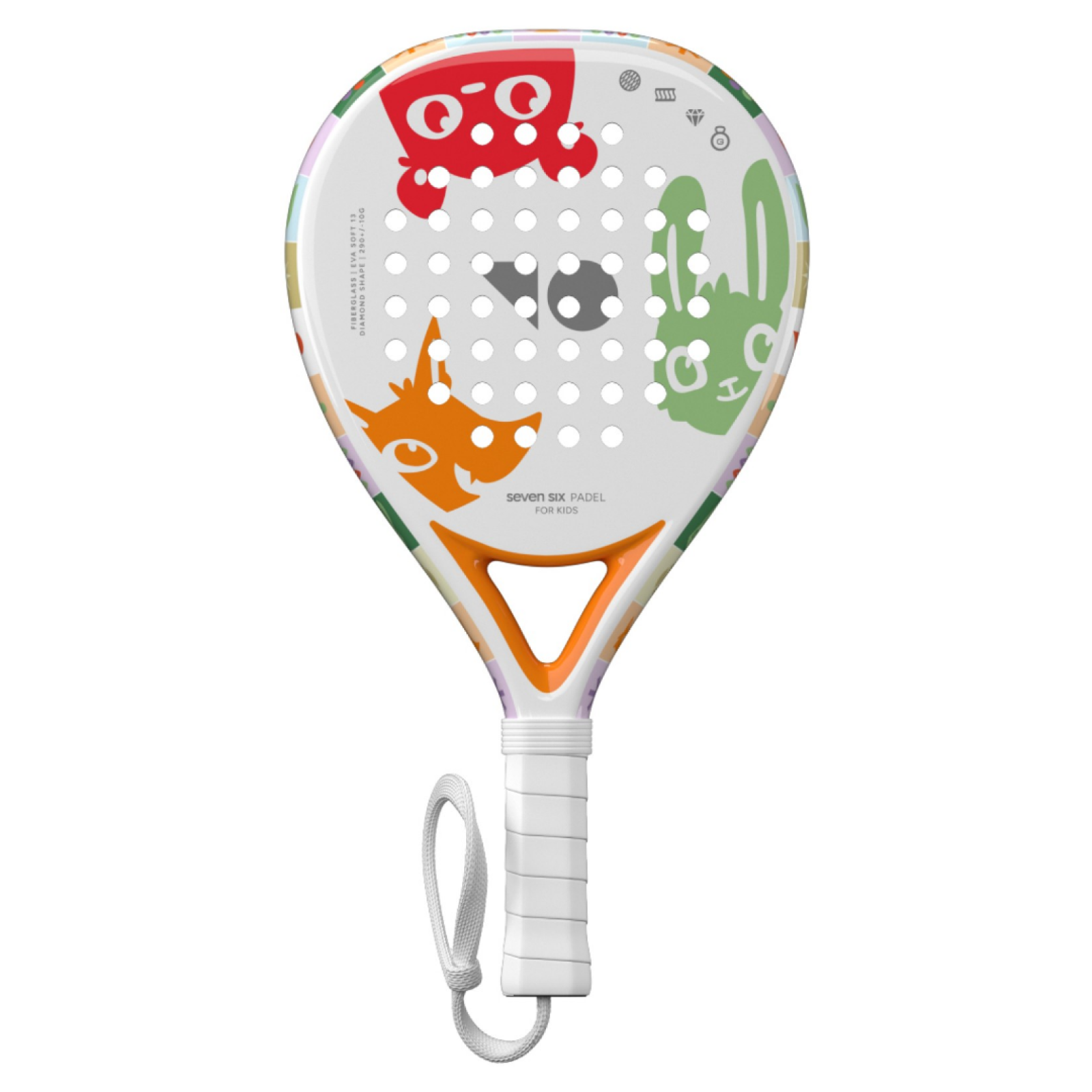 Ракетка для падела 7/6 Padel Kids White