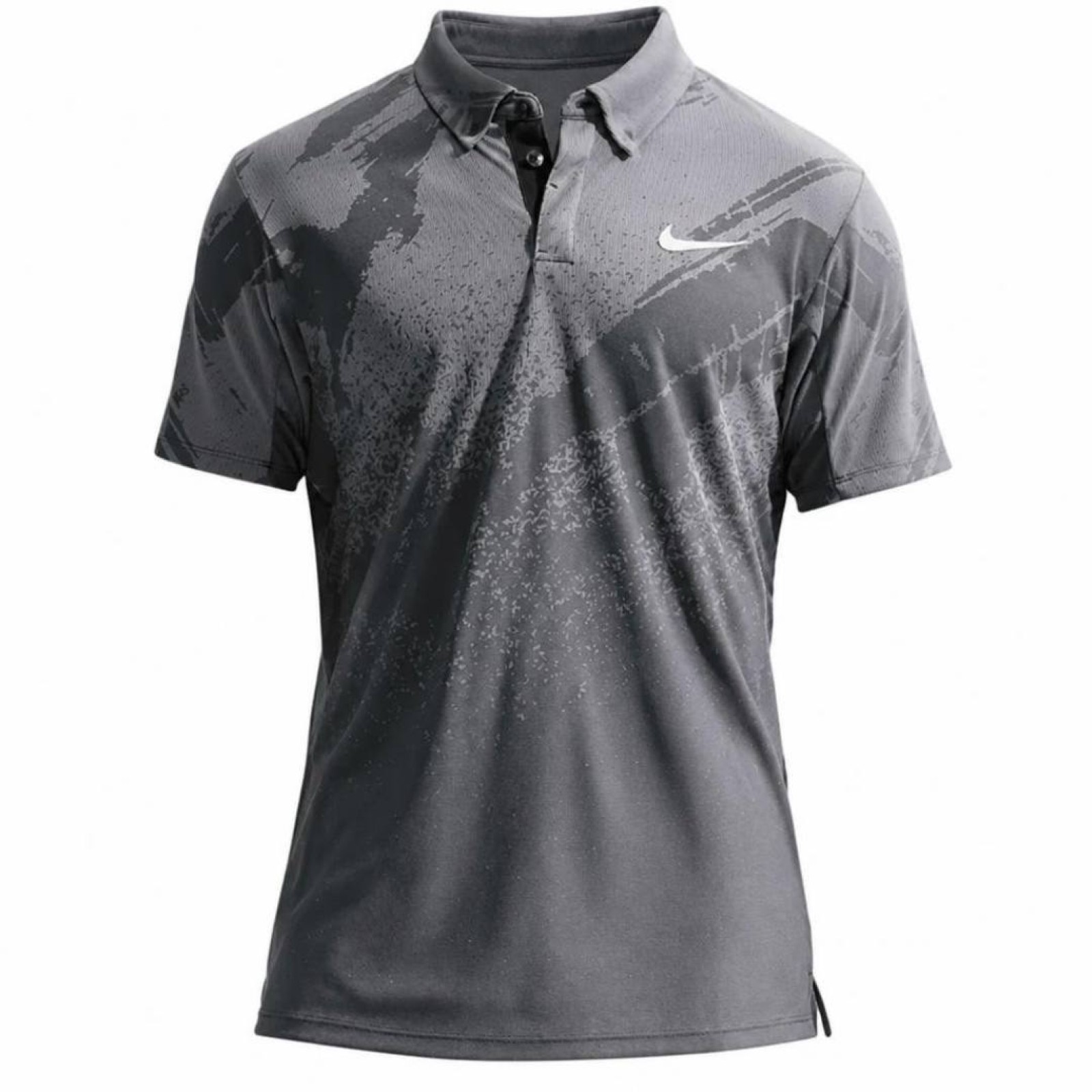 Поло мужское Nike Court Slam Tennis Polo - Anthracite/Cool Grey/White