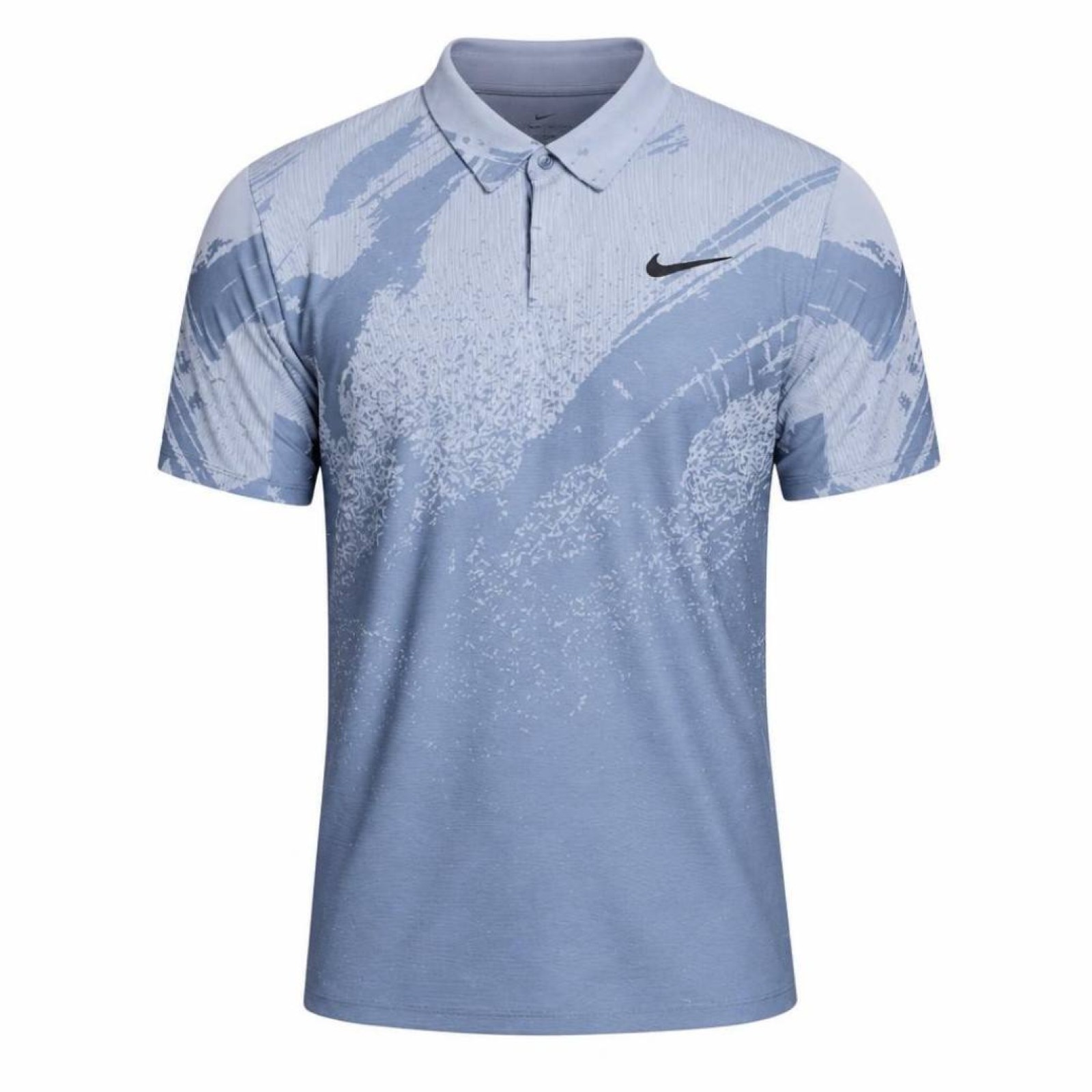 Поло мужское Nike Court Slam Tennis Polo - Work Blue/Hydrogen Blue/Black