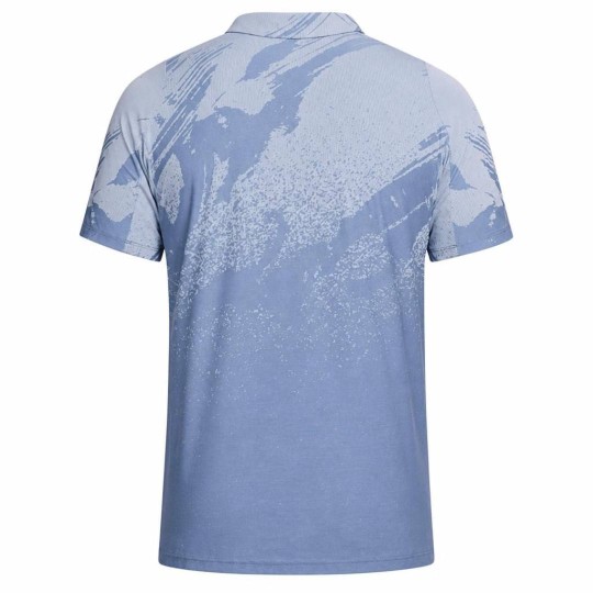 Поло мужское Nike Court Slam Tennis Polo - Work Blue/Hydrogen Blue/Black 2