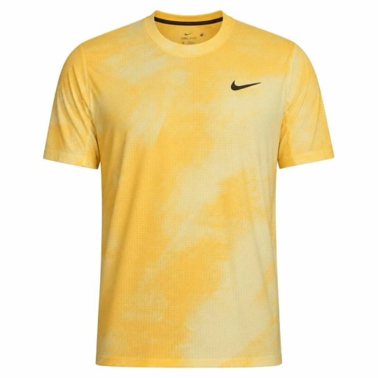 Футболка мужская Nike Court Advantage Slam - Alabaster/Topaz Gold/Black 1
