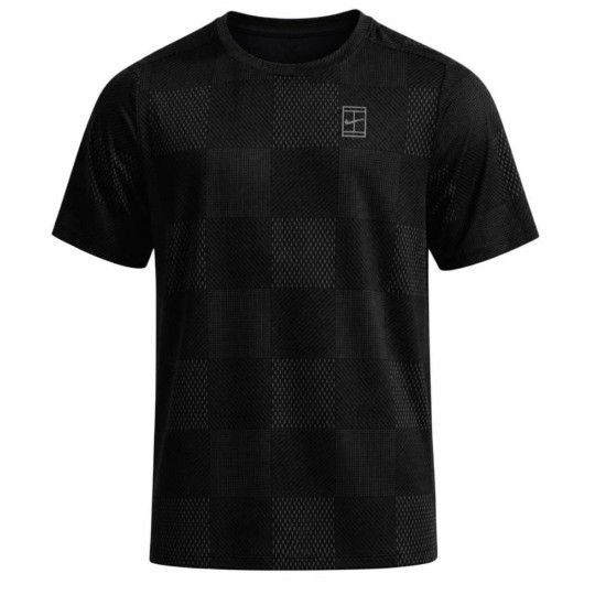 Футболка мужская Nike Court Advantage Top Print - Black/White 1