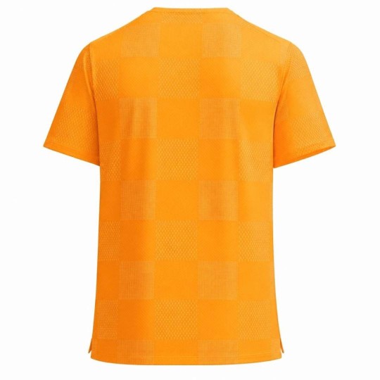 Футболка мужская Nike Court Advantage Top Print - Laser Orange/Black 2