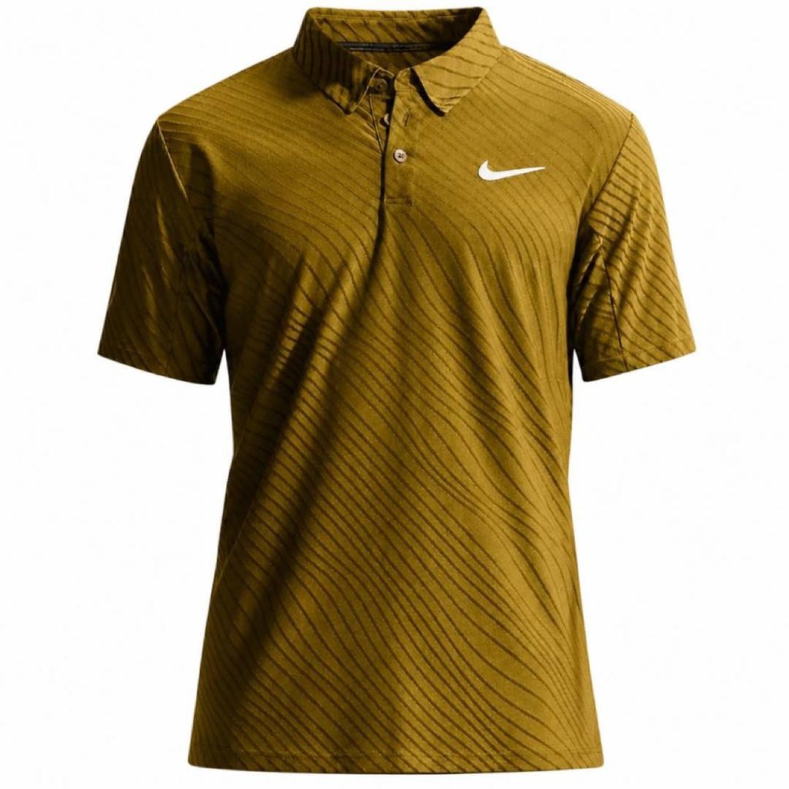 Поло мужское Nike Court Slam Tennis Polo - Olive Flak/White