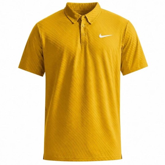 Поло мужское Nike Court Slam Tennis Polo - Saffron Quartz/White 1
