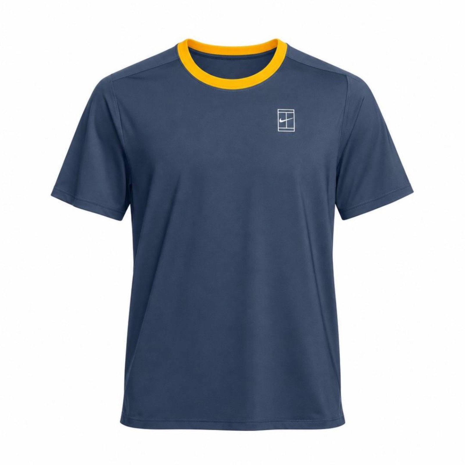 Футболка мужская Nike Court Advantage Top - New Slate/Laser Orange/White