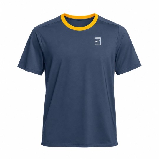 Футболка мужская Nike Court Advantage Top - New Slate/Laser Orange/White 1