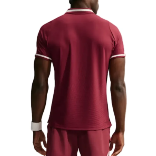 Поло мужское Nike Court Slam Aero-Fit - Team Red/Pale Ivory 2