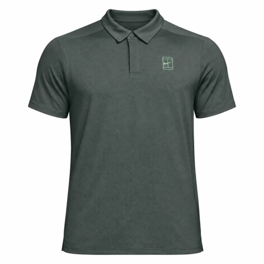 Поло мужское Nike Court Advantage Tennis Polo - Camo Green/Cucumber Calm