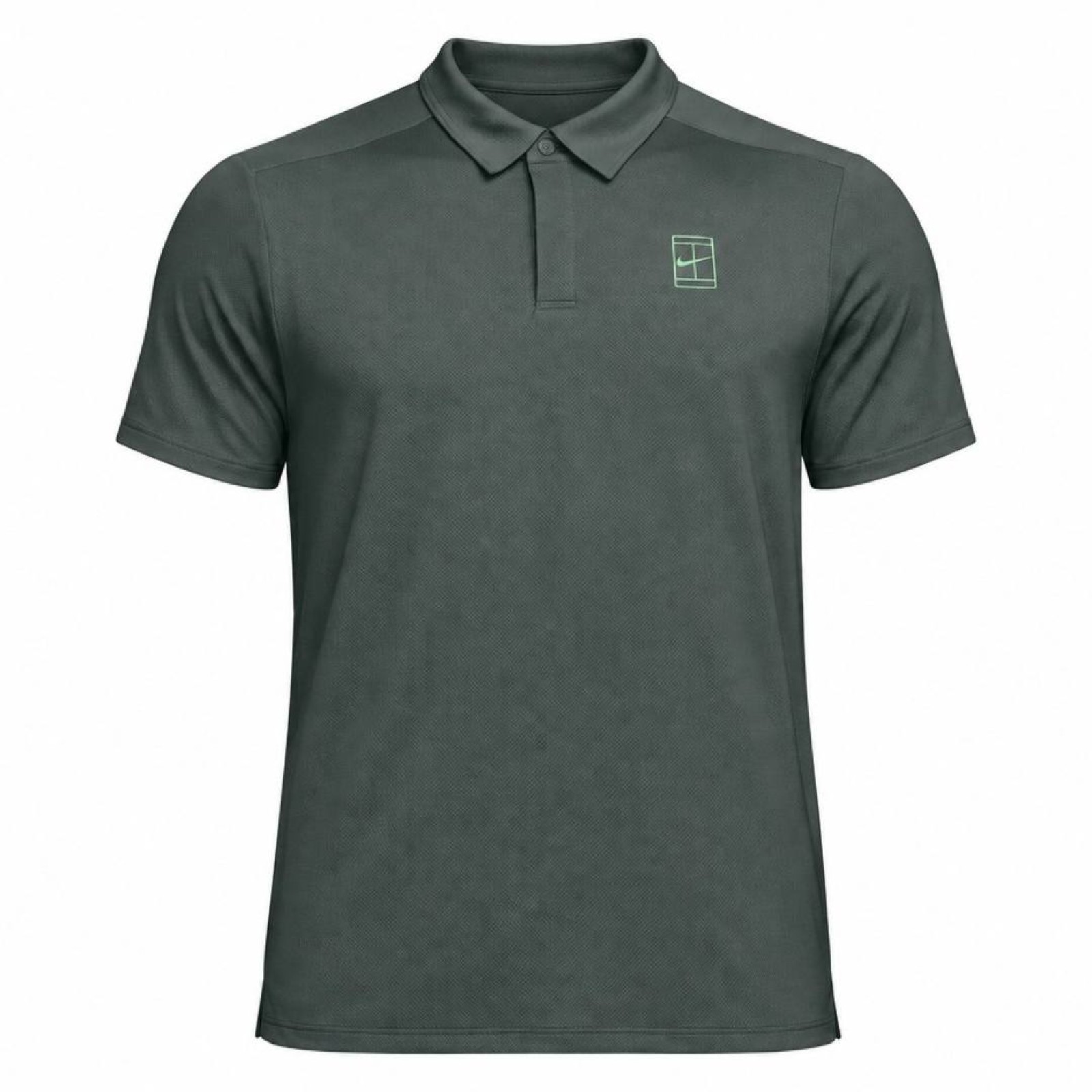 Поло мужское Nike Court Advantage Tennis Polo - Camo Green/Cucumber Calm