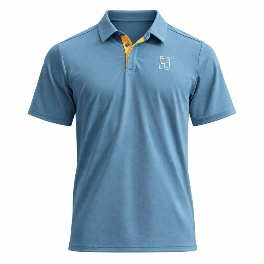 Поло мужское Nike Court Advantage Tennis Polo - Smokey Blue/White 1