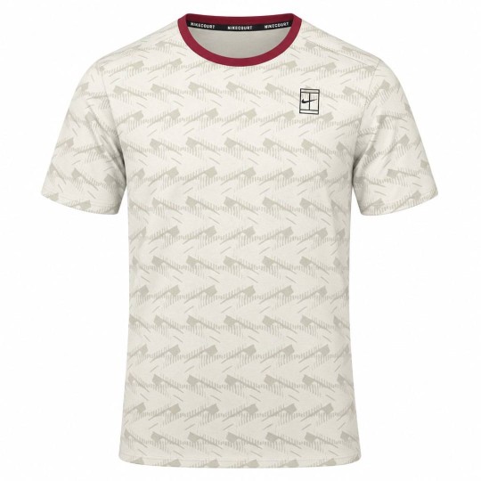 Футболка мужская Nike Court Dri-FIT Advantage Slam - Light Bone/Tough Red/Black 1
