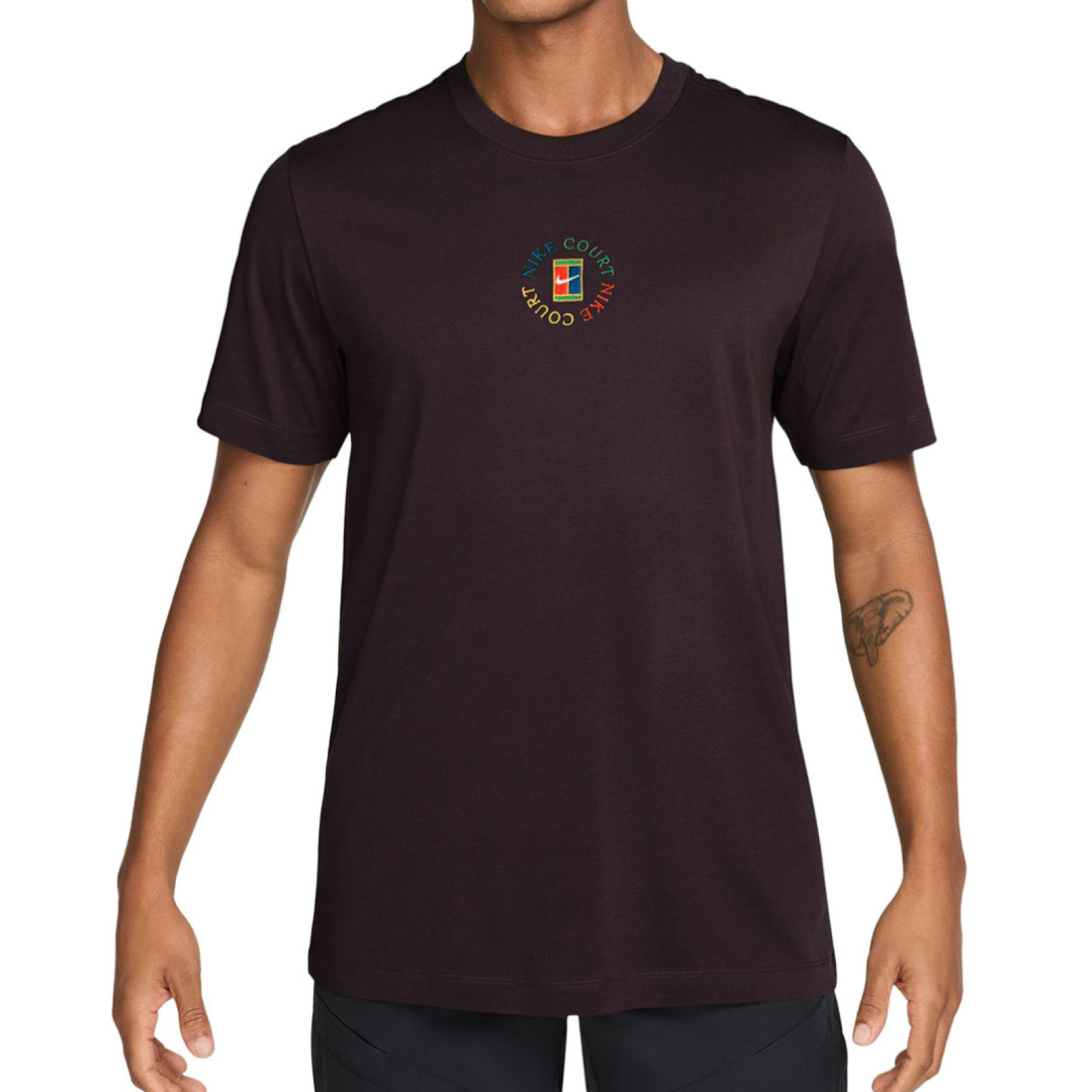 Футболка мужская Nike Court Dri-FIT Heritage - Burgundy Ash