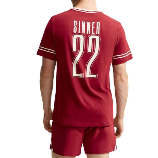 Футболка мужская Nike Court Dri-FIT Jannik Sinner - Team Red 2
