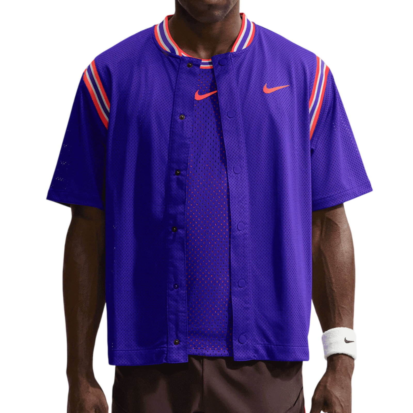 Футболка мужская Nike Court Slam New York Carlos Alcaraz - Dark Concord/Bright Crimson