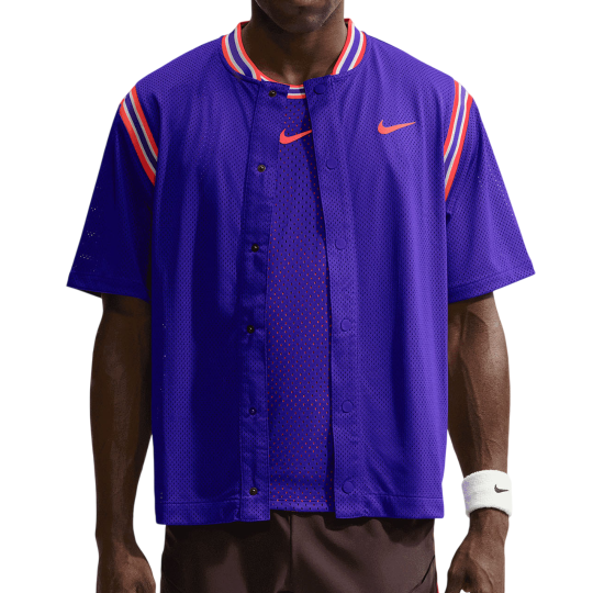 Футболка мужская Nike Court Slam New York Carlos Alcaraz - Dark Concord/Bright Crimson