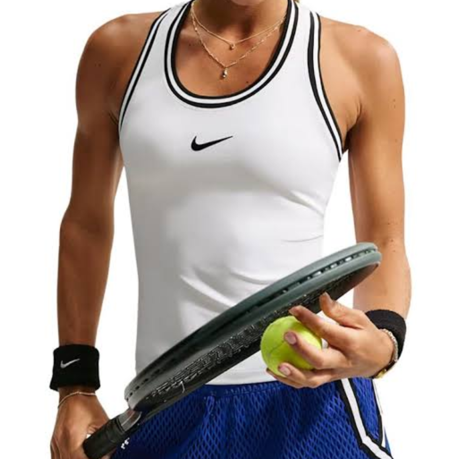 Майка женская Nike Court New York Slam - White/Black