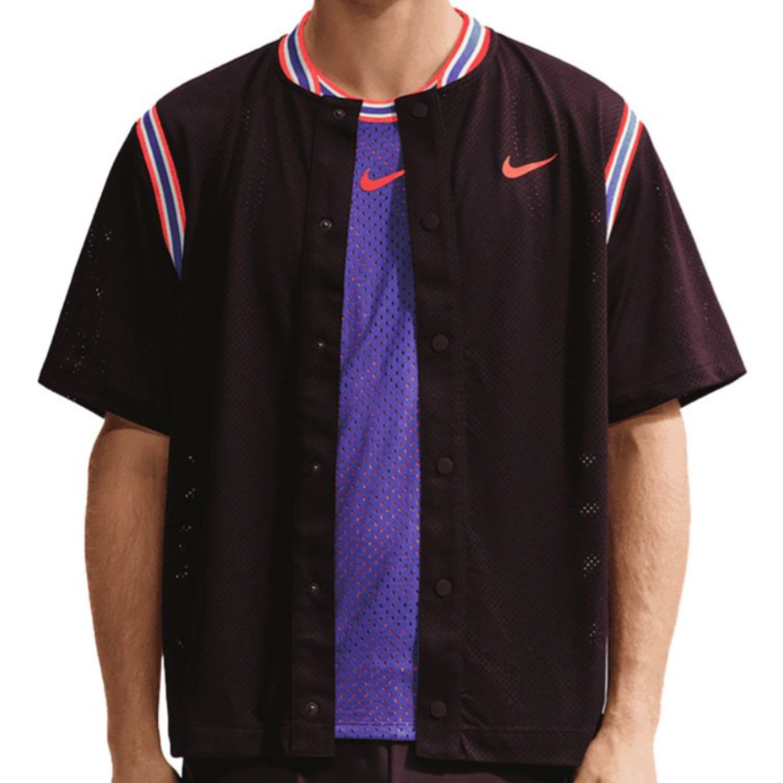 Футболка мужская Nike Court Slam New York Carlos Alcaraz - Burgundy Ash/Bright Crimson
