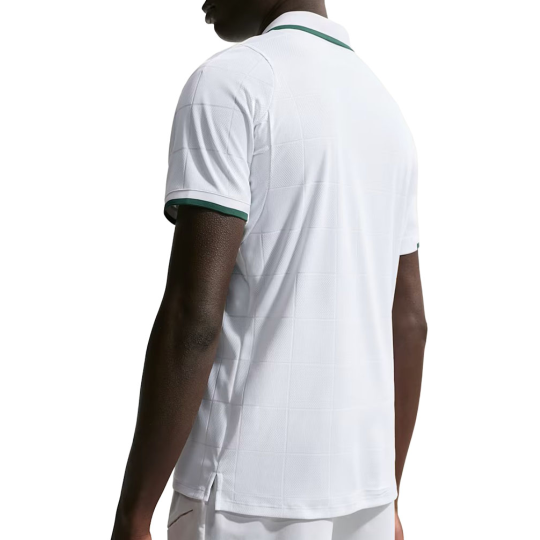 Поло мужское Nike Court Slam Tennis Polo - White/Green 2