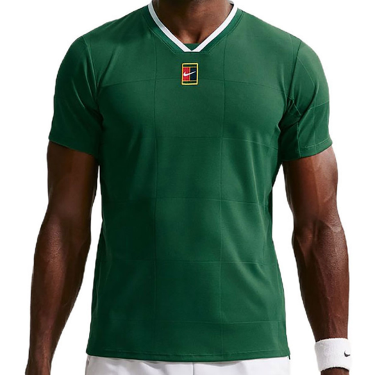 Футболка мужская Nike Court Advantage Slam - Gorge Green/White