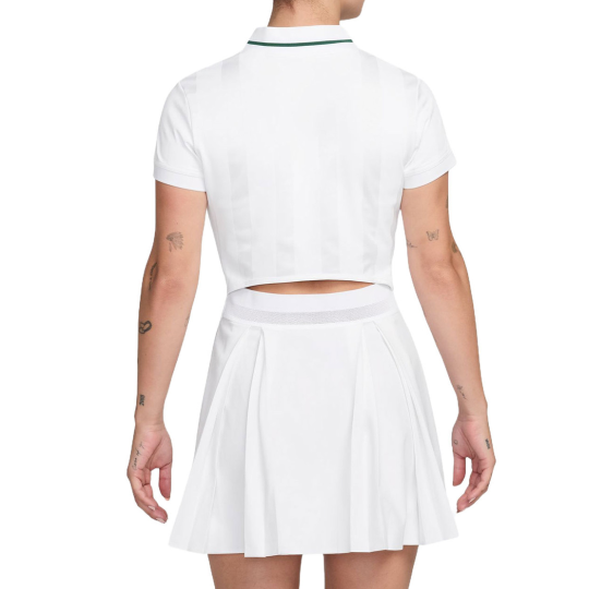 Платье женское Nike Court Slam Tennis Dress - White/Gorge Green 2