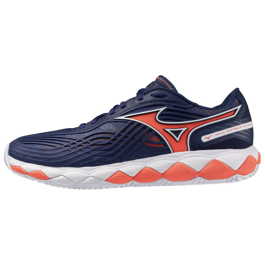 Кроссовки мужские Mizuno Wave Enforce Tour 2 CC - Blue/White/Orange 1