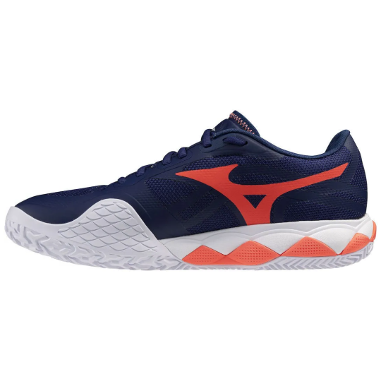 Кроссовки мужские Mizuno Wave Enforce Tour 2 CC - Blue/White/Orange 2